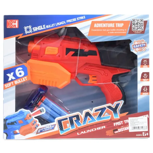 Crazy Launcher: Ročni set za spužvaste naboje s tarčo in naboji 24 cm slika 9