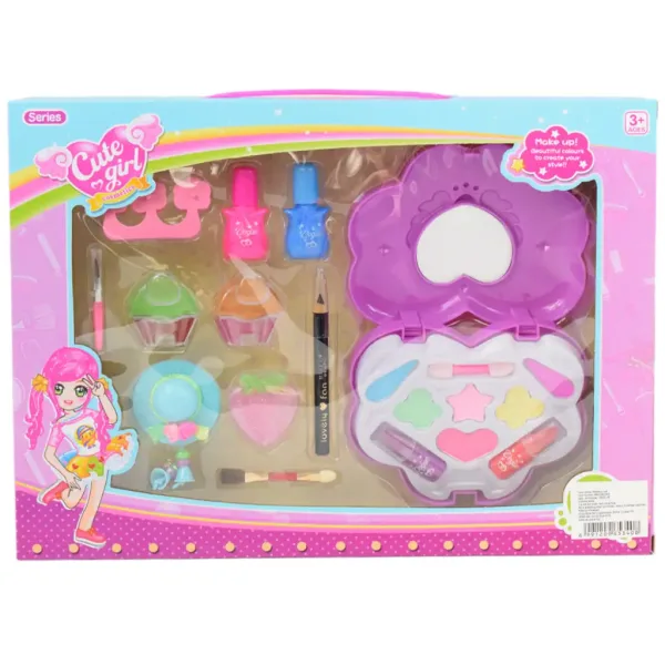 Cute Girl: Set za ličenje in maniro s paleto, lakom za nohte in dodatki slika 8
