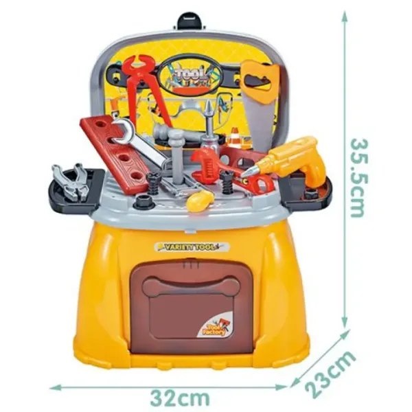 Delovna miza set v prenosnem sedežu 32x35,5x23cm slika 2