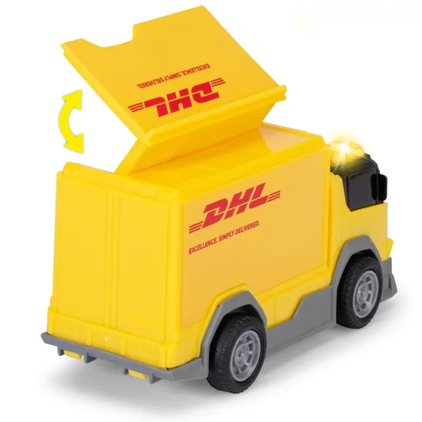 DHL dostavni tovornjak z svetlobnimi in zvočnimi učinki 15 cm - Dickie Toys slika 2
