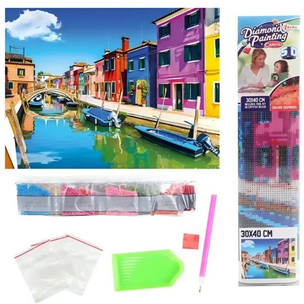 Diamantni mozaik: Venecija diamantni slikar set 30x40cm slika 2
