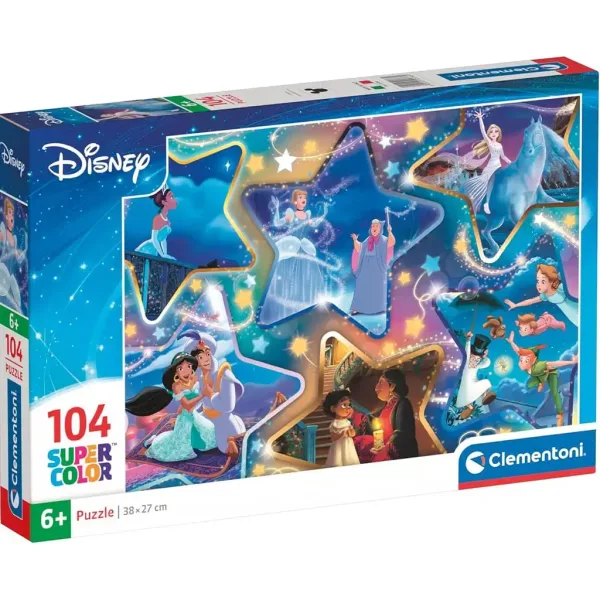 Disney Čarobni trenutki 104-delni Supercolor puzzle - Clementoni slika 1