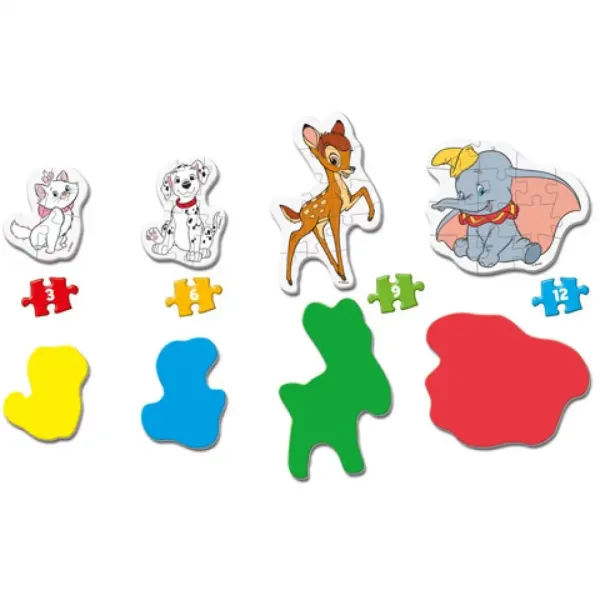 Disney živali 4 v 1 puzzle set - Clementoni slika 2