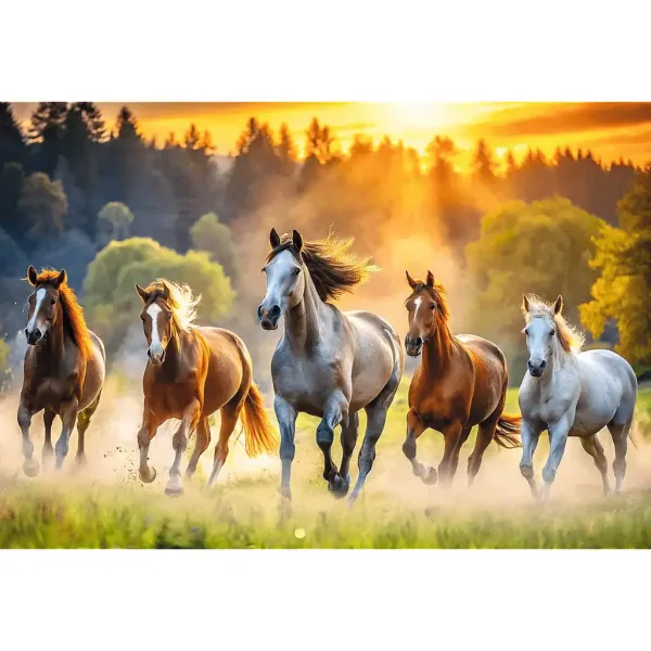Divji konji 1500-delni puzzle - Trefl slika 2