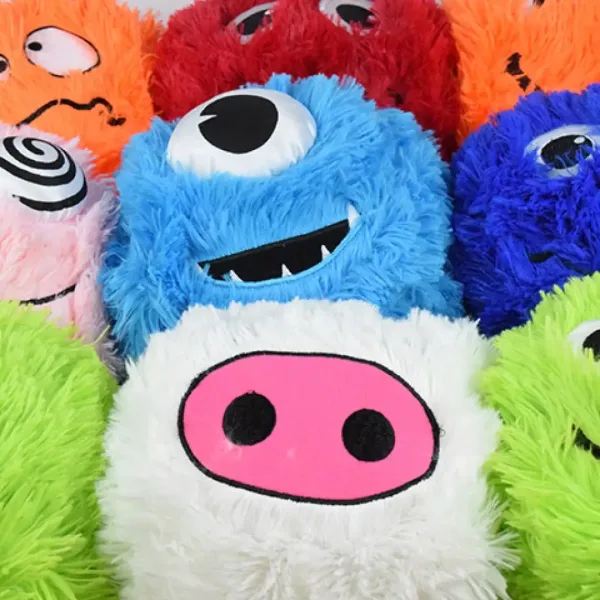 Dlakava plišasta žoga Fuzzy Monsters v več različicah 23 cm slika 6