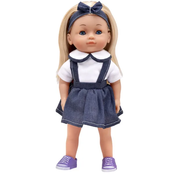 Dolls World: Slovensko govoreča lutka Charlotte v jeans krilu slika 3