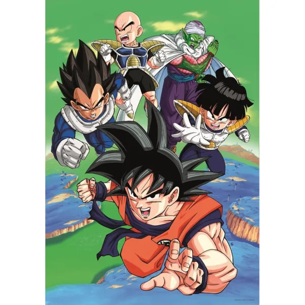 Dragon Ball Z Bojevalci na misiji 1000 delni kompaktni puzzle – Clementoni slika 2