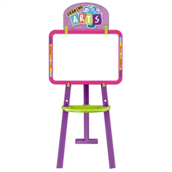 Dvostranska risalna tabla 3-v-1 v pink barvi 37x99cm slika 2
