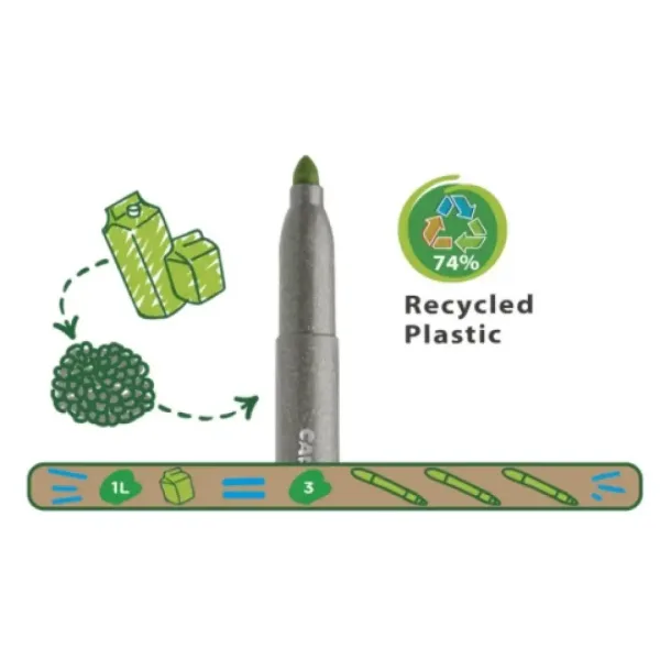 Eco Family Jumbo 12-delni komplet barvnih flomastrov - Carioca slika 2