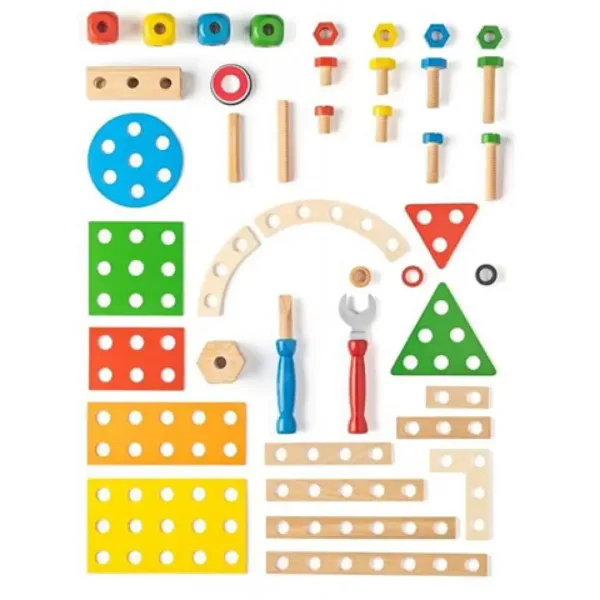 Engineer set lesene gradbene igrače - Woodyland slika 3