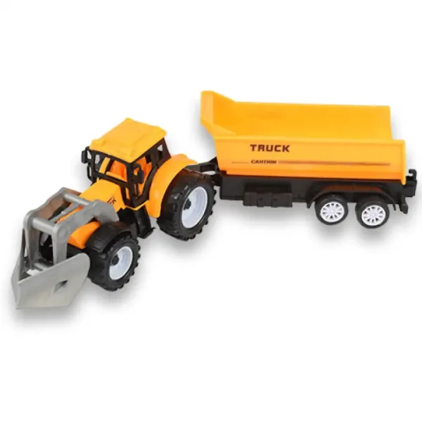Engineering Truck: 2-delni set delovnih strojev s traktorji, prikolico in dletom slika 4
