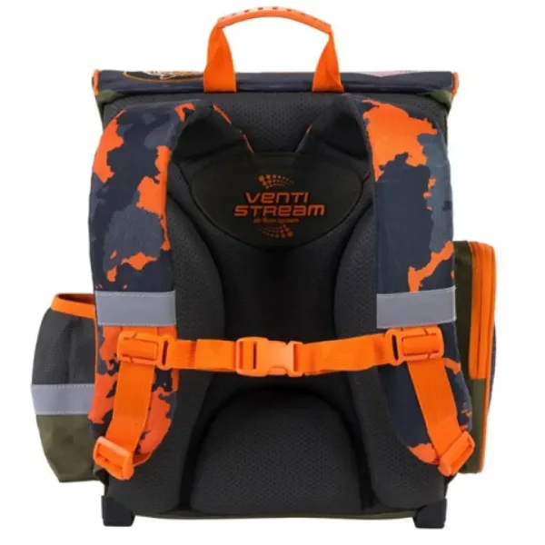 Ergonomska šolska torba, nahrbtnik Bambino: Military 36 x 27 x 14 cm slika 3