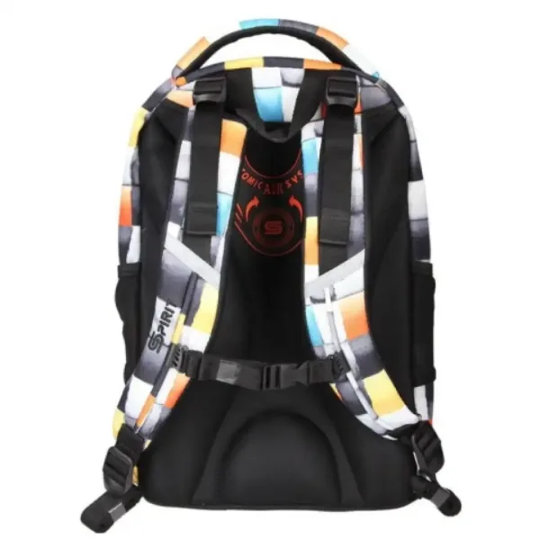 Ergonomska šolska torba, nahrbtnik Spirit: Urban s kockami 46 x 33 x 22 cm slika 4