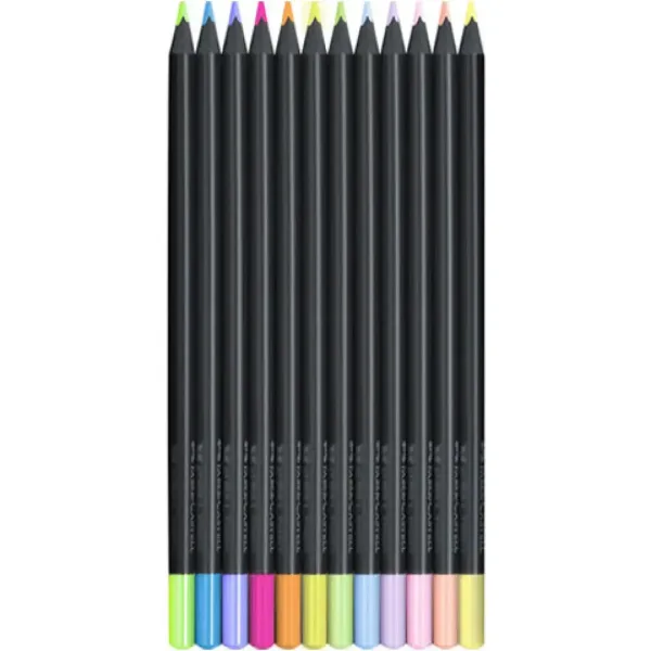 Faber-Castell: Black Edition Pastel 12-delni set barvnih svinčnikov slika 2