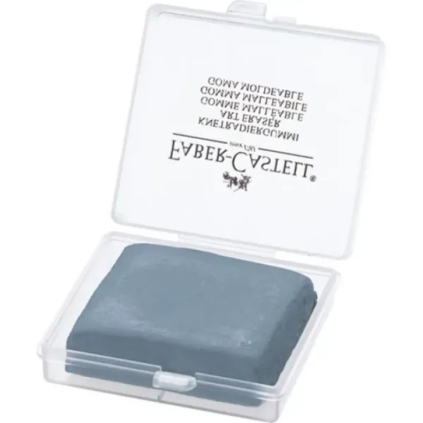 Faber-Castell: Plastelin radirka sive barve v plastični škatlici slika 2