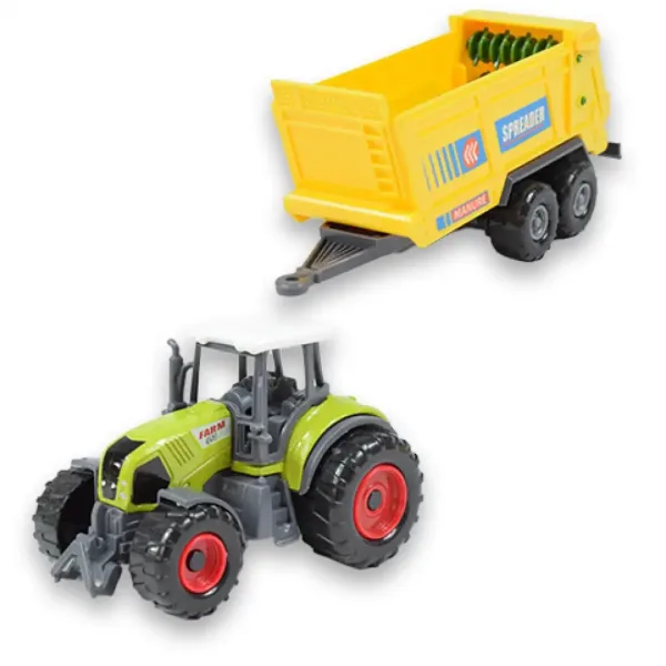 Farm Set: Kmetijski traktor s prikolico v štirih različicah 22 cm slika 9