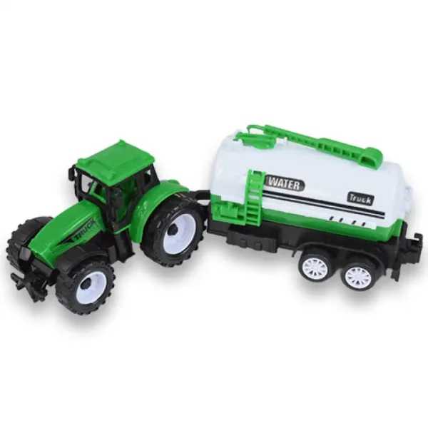 Farm Truck: Zeleni dvodelni set traktorjev s prikolico slika 3