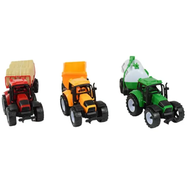Farmer Truck: Tridelni kmetijski traktorski set s prikolico 28 cm slika 5