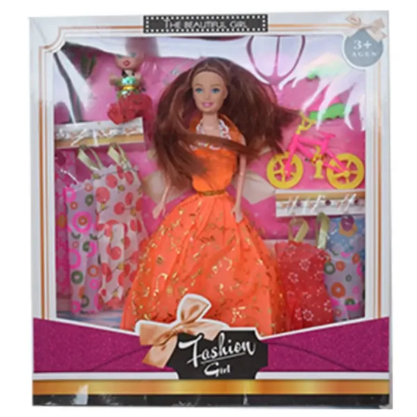 Fashion Girl: Lutka in lutka otroka Komplet s kolesom in dodatki 28cm slika 5