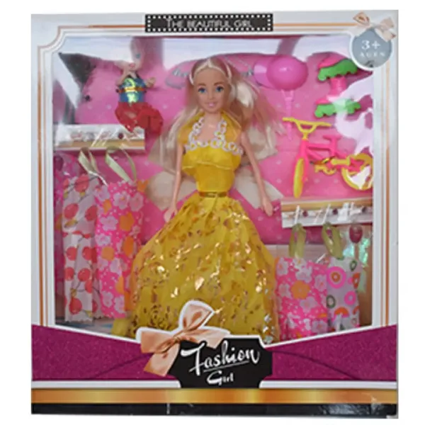 Fashion Girl: Lutka in lutka otroka Komplet s kolesom in dodatki 28cm slika 6