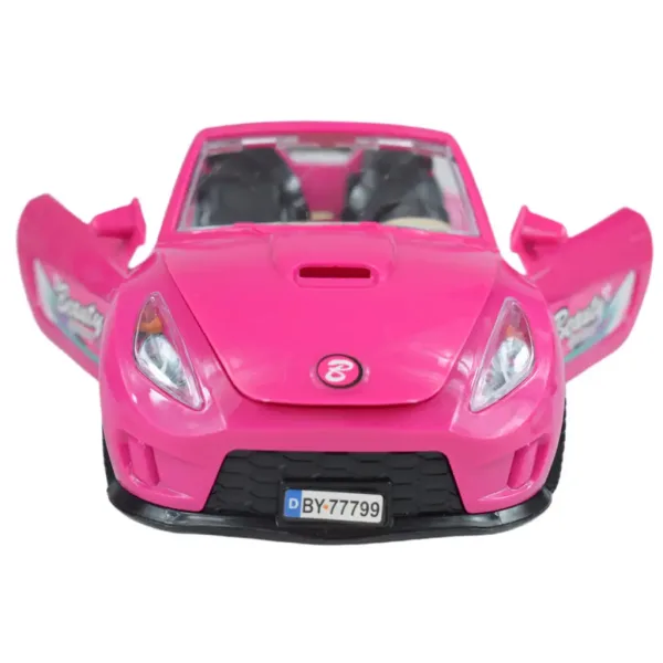 Fashion Sport Car: Roza športni avto set z lučjo in zvokom, s helikopterjem slika 5