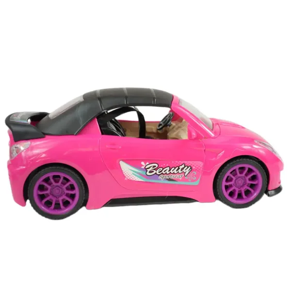 Fashion Sport Car: Roza športni avto set z lučjo in zvokom, s helikopterjem slika 8