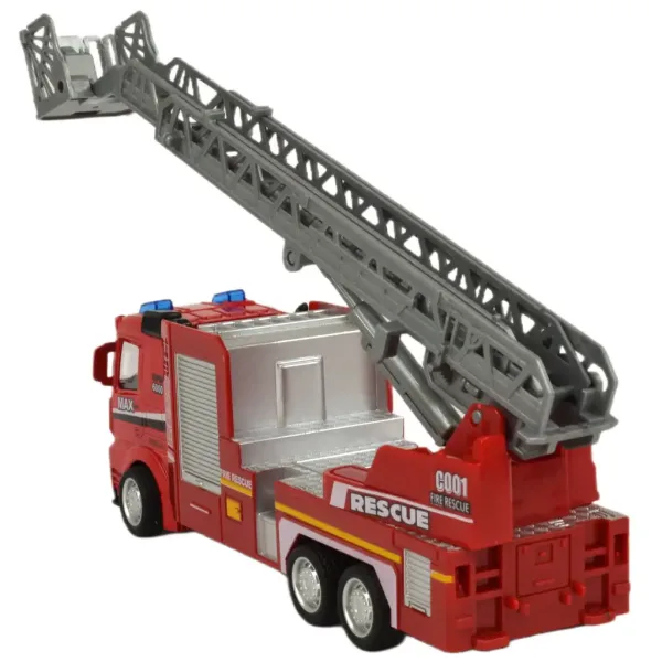 Fire Rescue: Gasilski kamion na vztrajnik, z lučmi in zvoki, v več različicah 19 cm 1 kos slika 4