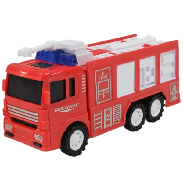 Fire Truck: Gasilski avtomobil na vztrajnik v več različicah 13 cm slika 4