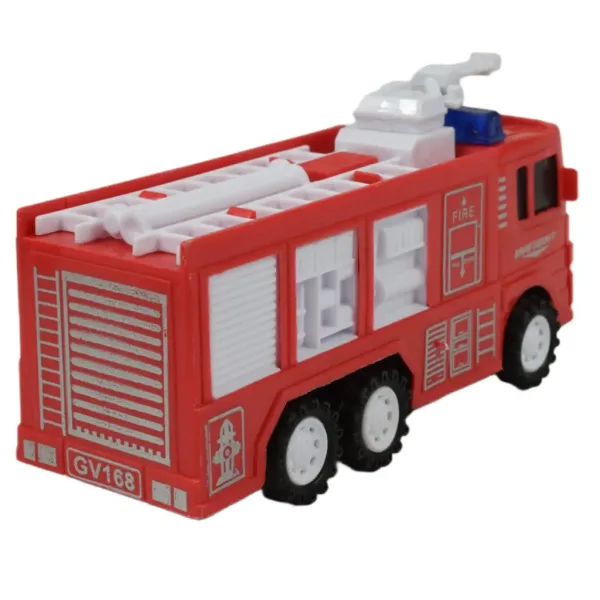 Fire Truck: Gasilski avtomobil na vztrajnik v več različicah 13 cm slika 5