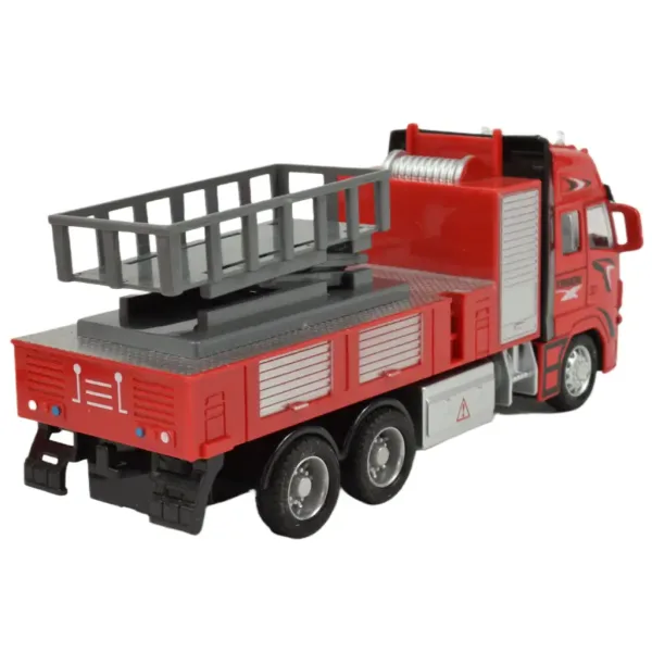Fire Truck: Gasilski avtomobil z dvižno košaro na vztrajnik s svetlobnimi in zvočnimi učinki 20 cm slika 4