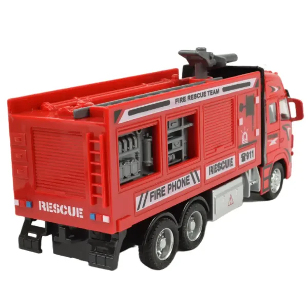 Fire Truck: Gasilski avtomobil žerjav na vztrajnik s svetlobnimi in zvočnimi učinki 20 cm slika 4