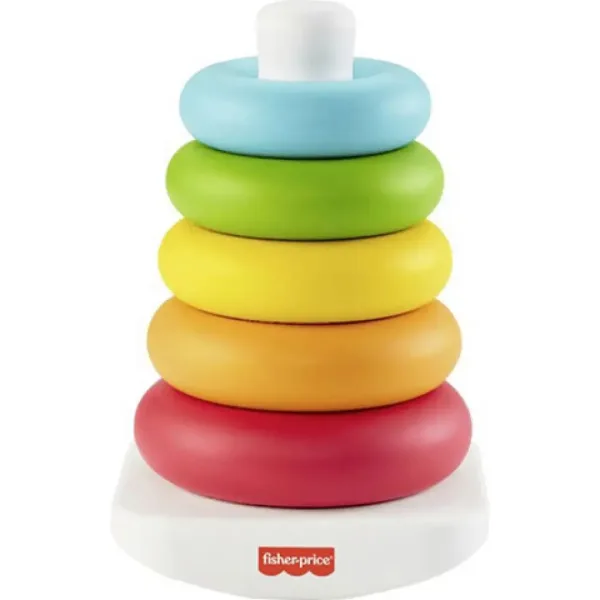 Fisher-Price: ECO Pisana piramida obročev Igrača za dojenčke - Mattel slika 2