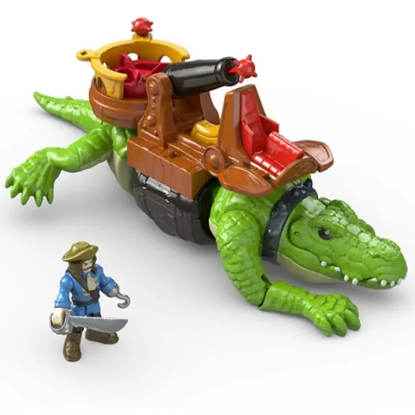Fisher-Price: Imaginext Krokodil in Kapitan Kljuka Igralni komplet - Mattel slika 2