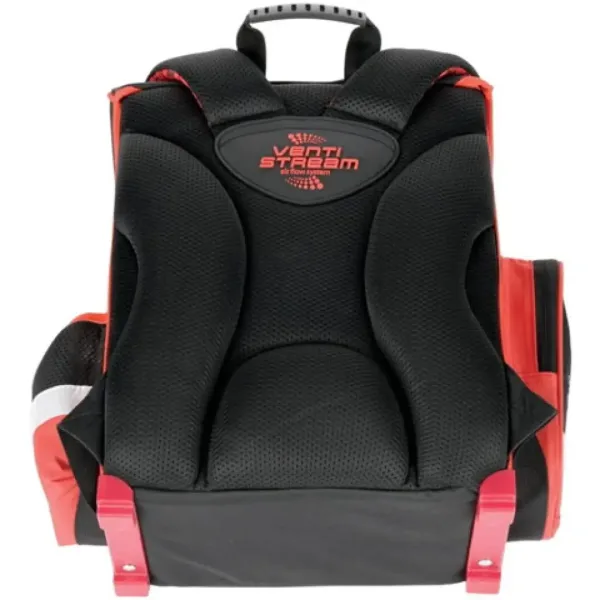 Football črno-rdeča ergonomska šolska torba, nahrbtnik 36 x 27 x 14 cm - Bambino slika 2