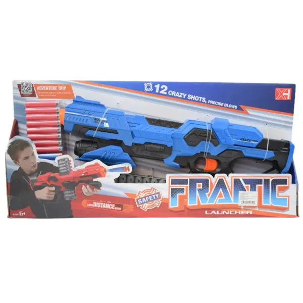 Frantic Launcher: Orožje za spužvaste naboje z dosegom 10 metrov in naboji 49 cm slika 6