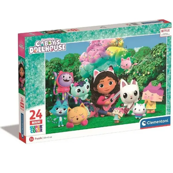 Gabi hiša za punčke: Maxi Super Color Puzzle 24 delni - Clementoni slika 1