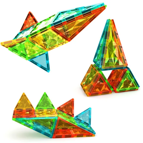 Geomag: Magnetne ploščice Gems magnetni gradbeni kocke 16-delni set slika 3