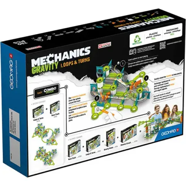 Geomag Mechanics Gravity loops magnetska gradbena igrača 130 kosov slika 2