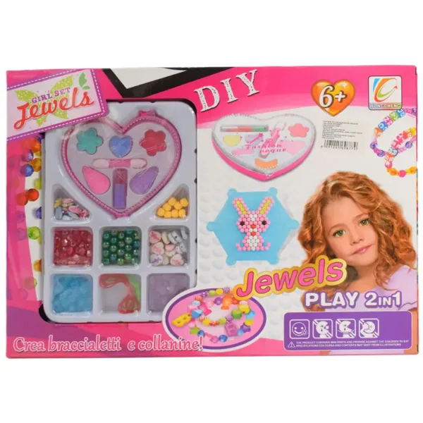 Girl Set: Set ličil in izdelave nakita 2 v 1 z dodatki slika 7