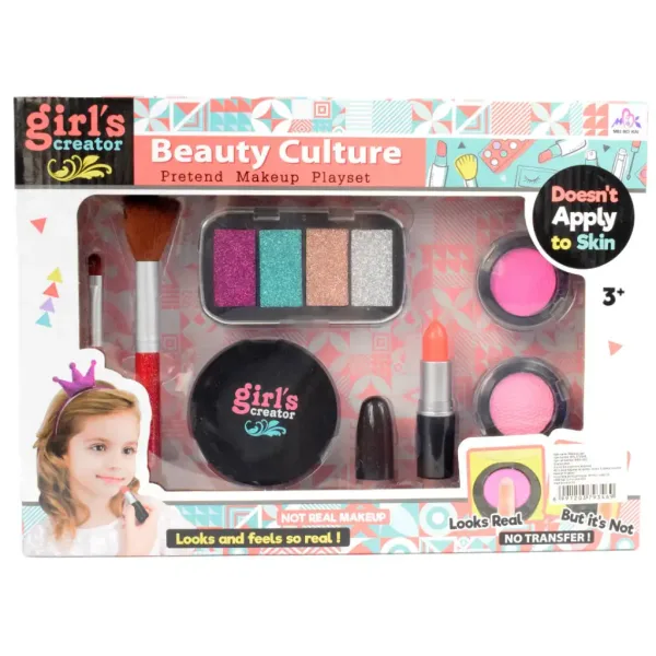 Girl's Creator: Realističen komplet za ličenje s šminko, ličili in čopiči slika 8