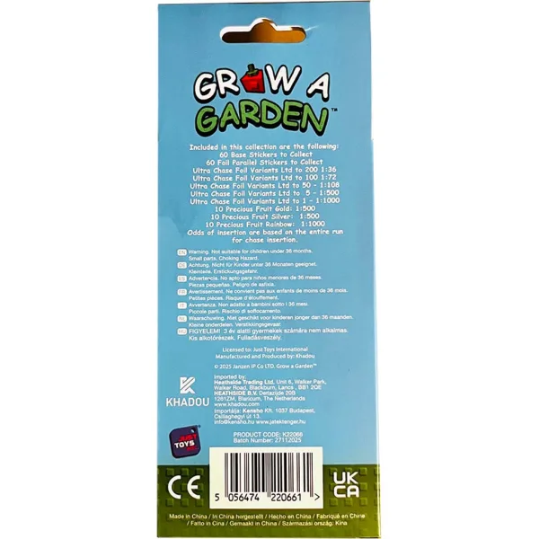 Grow A Garden Matrica kartica v škatli z bonusno kartico slika 2