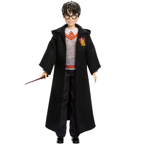 Harry Potter: Harry lutka v plašču z čarobno palico - Mattel slika 2
