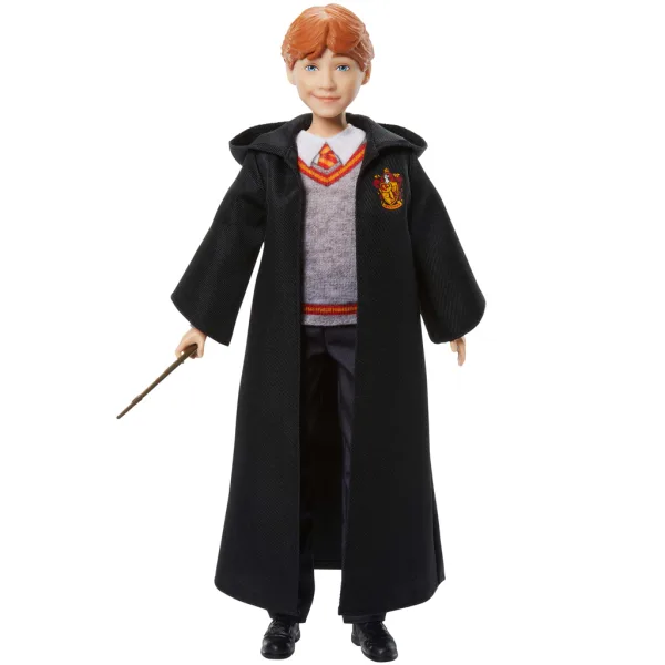 Harry Potter: Ron Weasley punčka v plašču z čarobno palico - Mattel slika 2