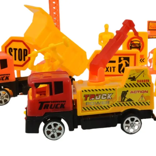 Heavy Duty: Gradbeni igralni set z avtomobili na vztrajnik in dodatki slika 12