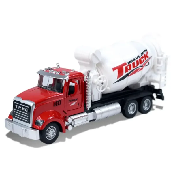 Heavy Duty Truck: Kovinski model kamiona hruške, odpirajoča vrata, vrtljiv boben poteg nazaj 1/36 slika 3