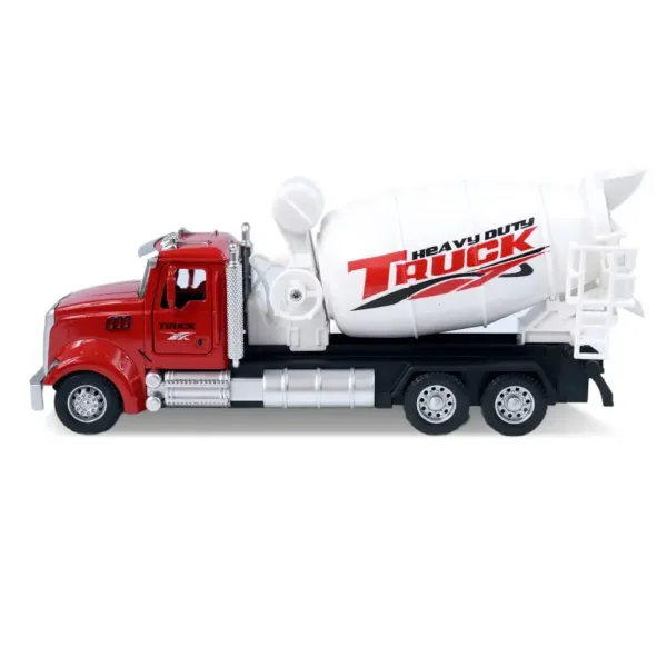Heavy Duty Truck: Kovinski model kamiona hruške, odpirajoča vrata, vrtljiv boben poteg nazaj 1/36 slika 4