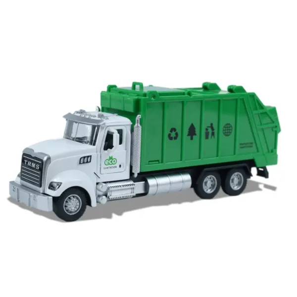 Heavy Duty Truck: Kovinski model tovornjak za selektiv, odpirajoča vrata, smetnjak, poteg nazaj 1/36 slika 3