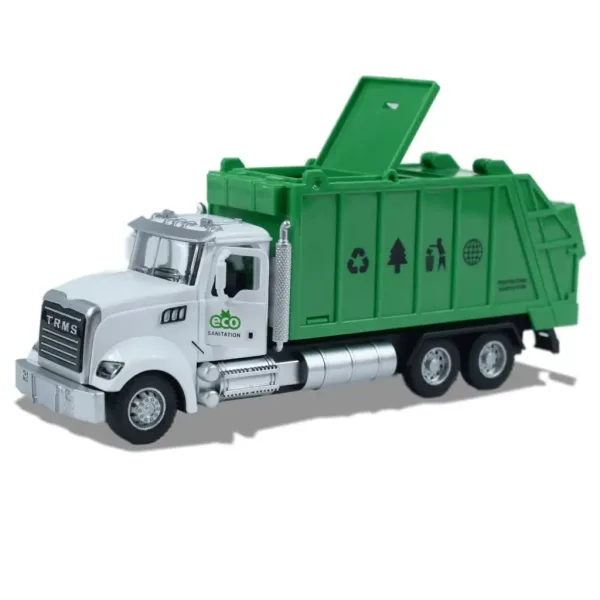 Heavy Duty Truck: Kovinski model tovornjak za selektiv, odpirajoča vrata, smetnjak, poteg nazaj 1/36 slika 4