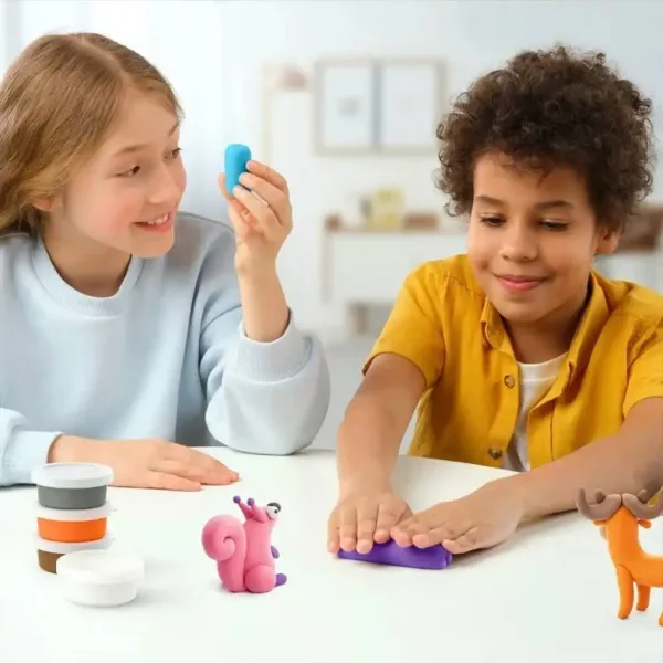 Hey Clay: Velik set za modeliranje s telefonsko aplikacijo - Gozdni živali slika 4