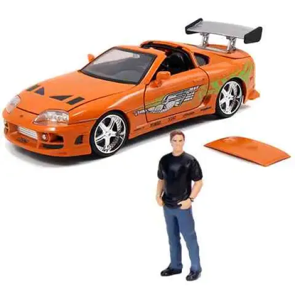 Hitri in drzni: Figurica Briana in model avtomobila Toyota Supra 1/24 - Simba Toys slika 2